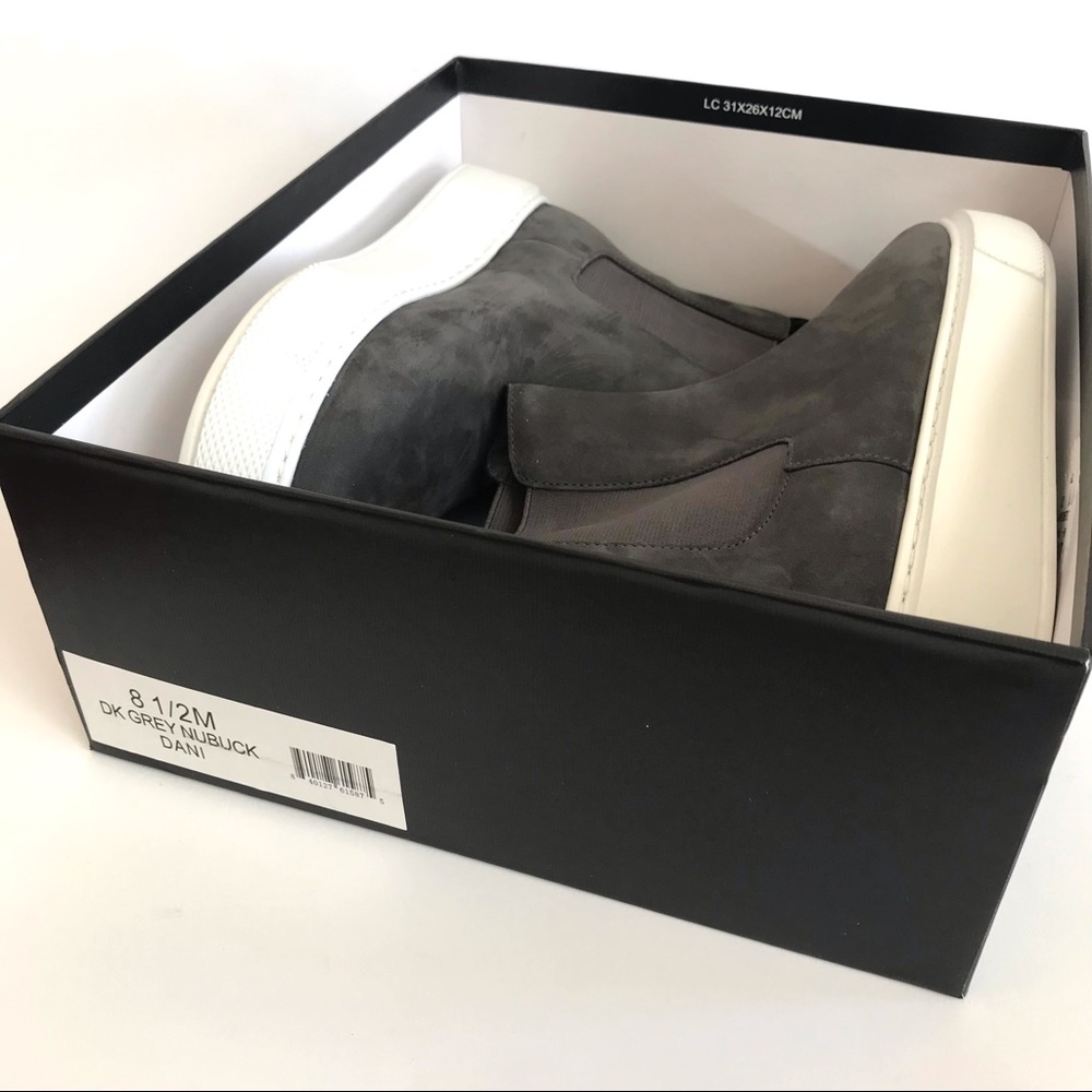 J/SLIDES NYC Dani Chelsea Gray Nubuck Suede Platform Slip On Bootie Sze 8.5 NIB - Picture 14 of 15